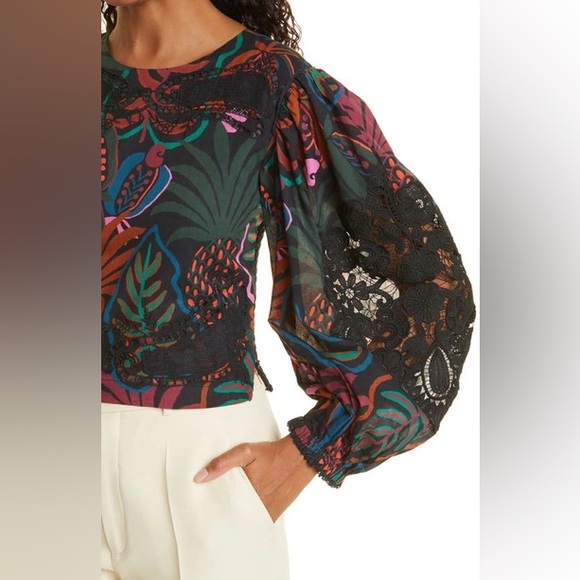FARM Rio Tops - Farm Rio frutis dream puff sleeve blouse